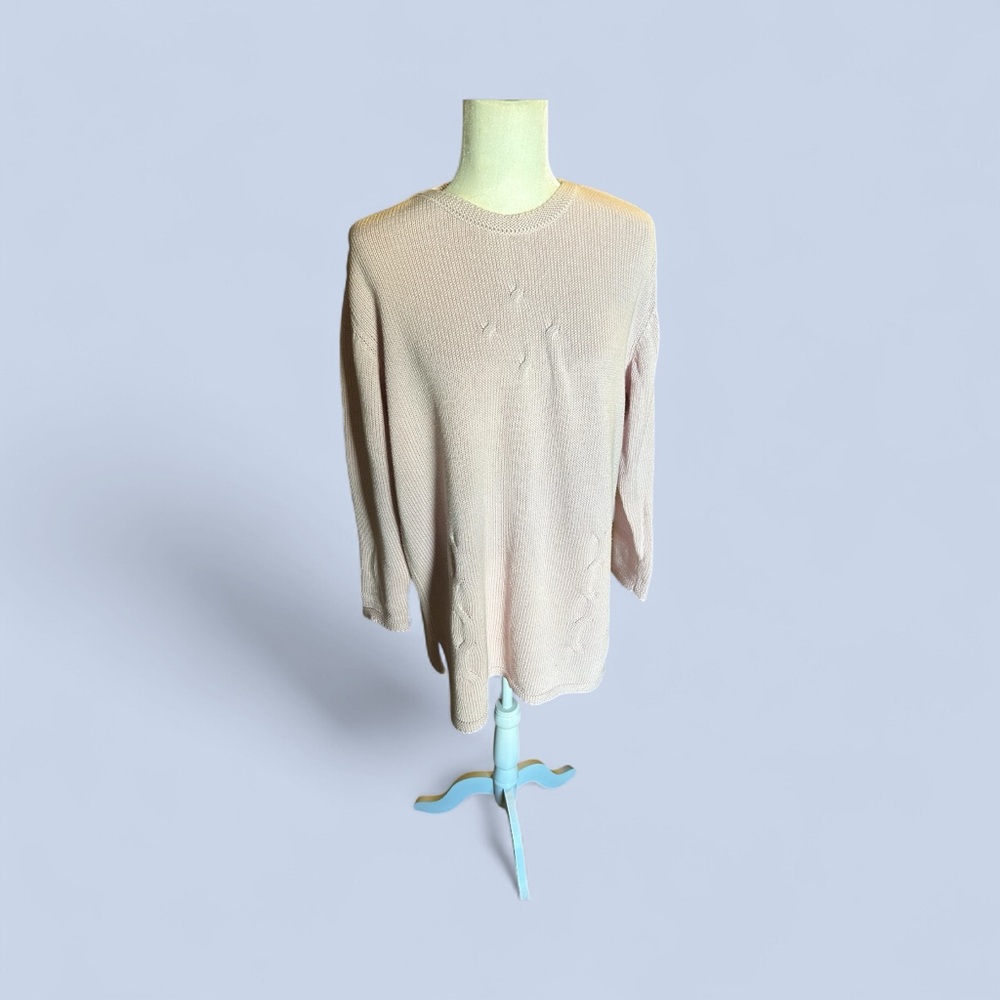 OLSEN. Pale Pink Comfy Curl Up Sweater. Well Made. Size: L. $30.